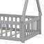 Lit de sol en forme de tente, lit avec garde-corps-298690236