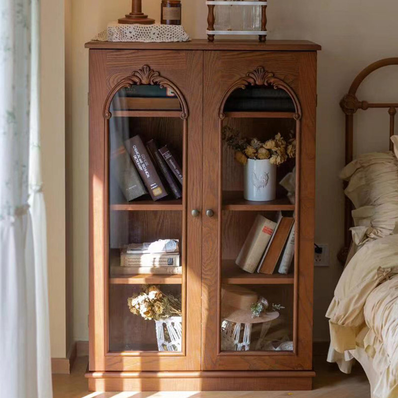 Nut-brown Solid Wood Display Cases