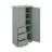 Tall And Wide Storage Cabinet With Doors, Three Drawers-1463744596