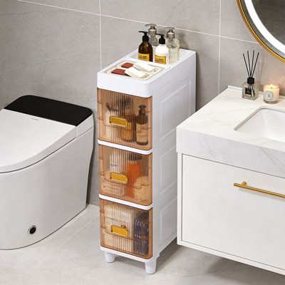 Plastic / Acrylic Freestanding Bathroom Cabinet
