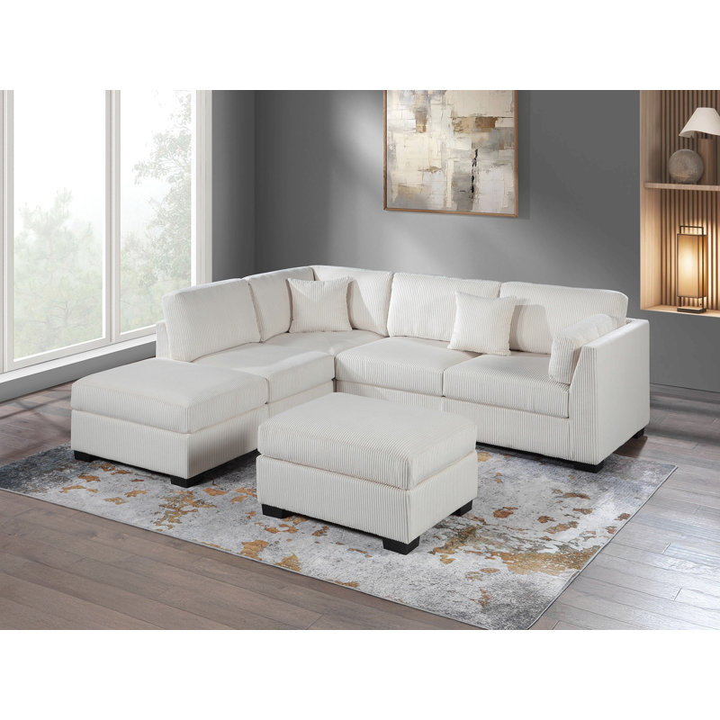 Ensemble de canapé modulaire Contemporary, Beige