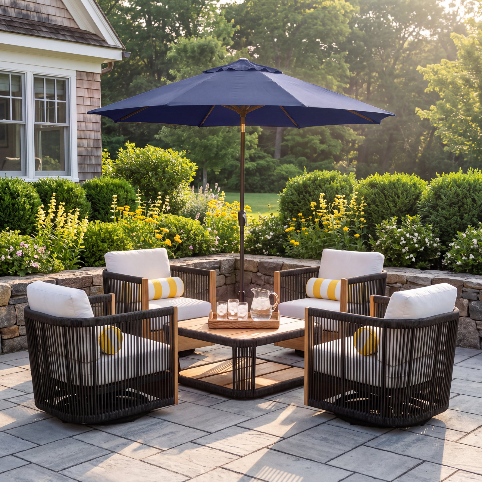 Aniston 4-Person Sunbrella® Patio Seating Group