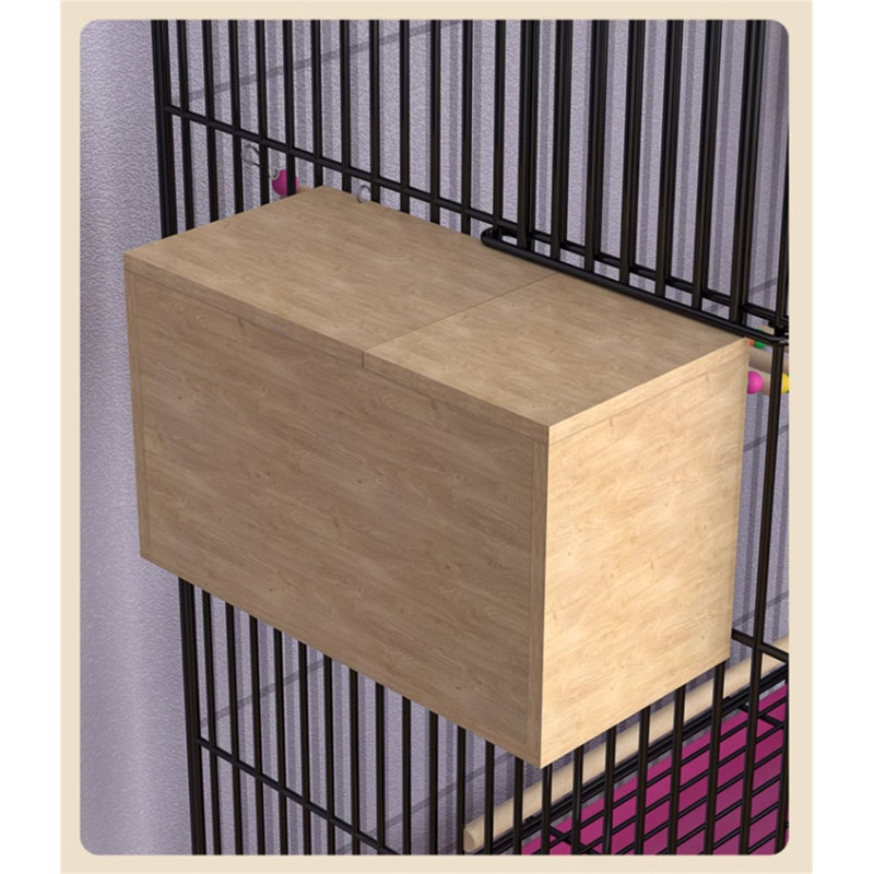 Cage à oiseau avec roulettes 35,82 po Frantell, Noir