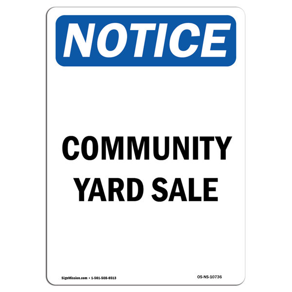 SignMission Community Yard Sale Sign | Wayfair