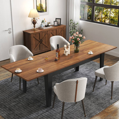 71"-106" Large Extendable Dining Table