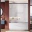 Porte de baignoire coulissante double sans cadre l 56 à 60 po x H 62 po-59866363