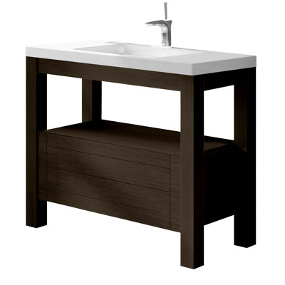 28'' Single Bathroom Vanity with Resin Top