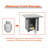 28" 50000 BTU Outdoor Propane Gas Fire Pits Table, Square Texture Outdside Patio Firepits Fireplace-104026203
