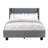 Upholstered Bed Frame with Wingback Tufted Headboard-23695136-23695149