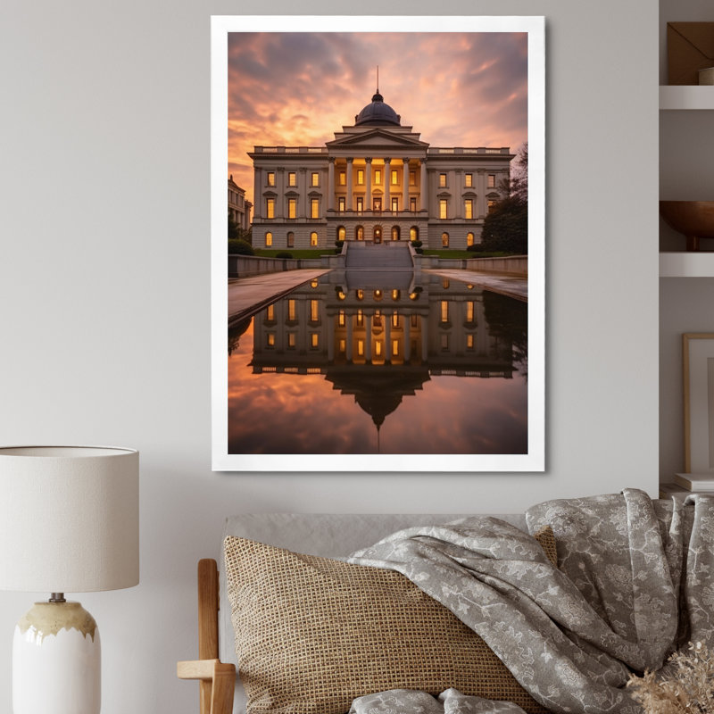 South Carolina Architectural Heritage II, reproduction d'art sur toile, Cadre simple blanc, H 40 po x l 30 po x P 1,5 po