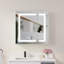 Armoire à miroir encastrée ou à surface 30 po H avec désembueur et tablettes réglables H-1309786627-1326561375