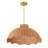 60-Watt Large Scalloped Rattan Pendant Lighting-1443033478