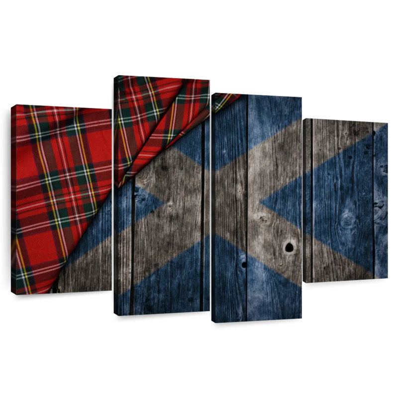 Kilt de Borges et drapeau écossais