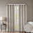 Knitted Jacquard Damask Total Blackout Grommet Top Curtain Panel(Only 1 Pc Panel)-1541547547-1541547546
