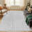 Washable Farmhouse Modern Soft Area Rug  Non-Slip Carpet for Bedroom Living Room - Gray-1201304611-1201820037