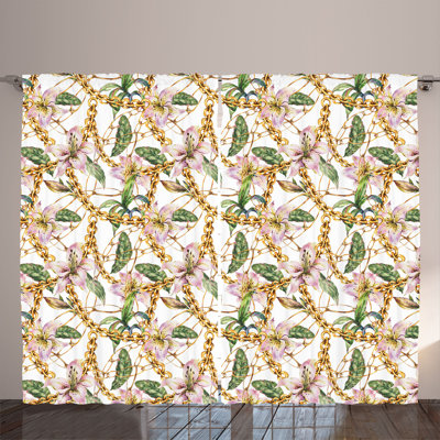 Semi Sheer Curtain Pair