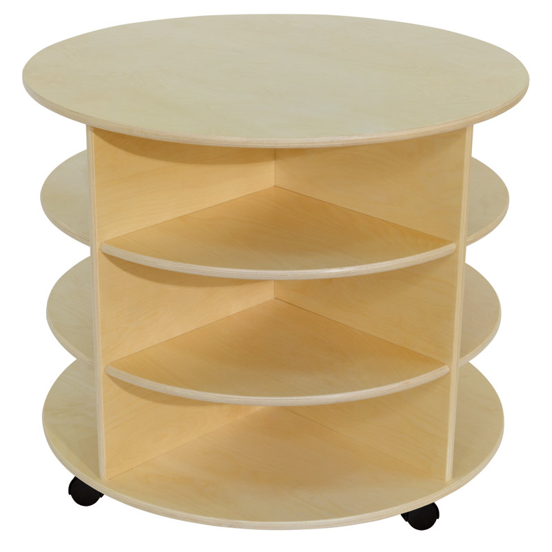 Unité de rangement circulaire, H 30 po x l 29,5 po x P 29,5 po