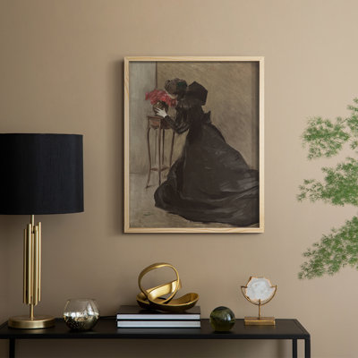 Vintage Portrait Print LXIX Framed Print - Solid Wood