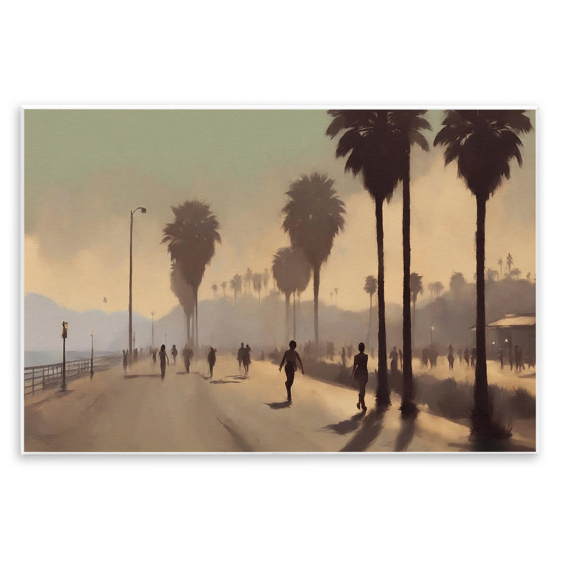 «Sunset Skater on Boardwalk» par Noah Bay, H 13 po x l 19 po