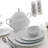 Cheemeng 78 Piece Porcelain China Dinnerware Set - Service for 12