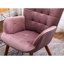 - Fauteuil d'appoint en velours gris apaisant-128054491
