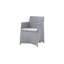 Diamond Wicker Patio Dining Armchair with Cushion-55818497