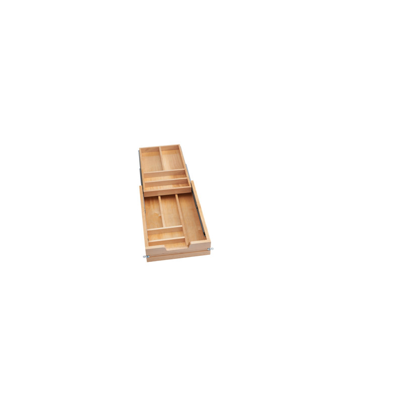 Wood Base Cabinet Two-Tier Replacement Drawer System (No Slides)