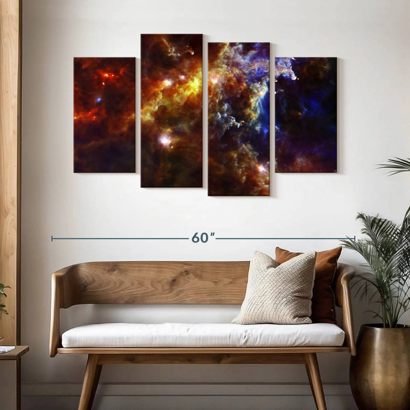 Oberle Rosette Nebula, 32" H x 52" W