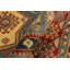 Tapis bleu clair / beige mat en laine noué à la main 4 pi 9 po x 6 pi 7 po Matt Southwestern