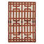 Hand Knotted Geometric Area Rug in Garnet