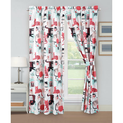 Kids Bedding Collection Semi Sheer Curtain Pair