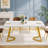 Medor 55" Dining Table, Modern Rectangle Dining Room Table for 4-37691708-37691709