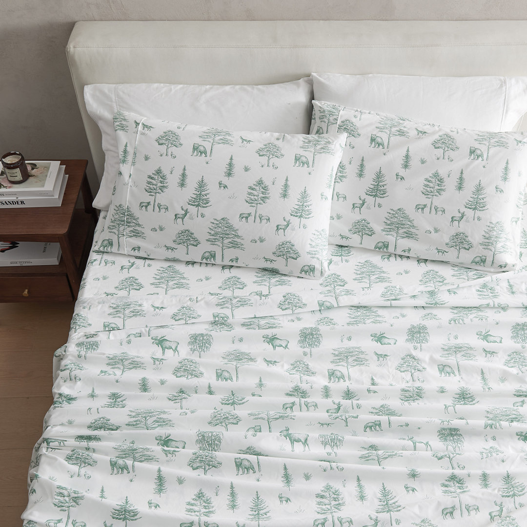 Winter Floral Ultra Soft Microfiber Sheet Set FreshFolds 