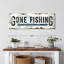 «Gone Fishing», impression sur toile-438635270