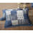 Navy Blue Floral Patchwork Cotton Quilt Bedspread Set – Reversible Lightweight Bedding for All Seasons-32960641