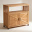 Ensemble de table de bar en bois avec rangement et buffet intérieur / extérieur-1209472073