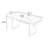 Solid wood oak rectangular dining table-763922854