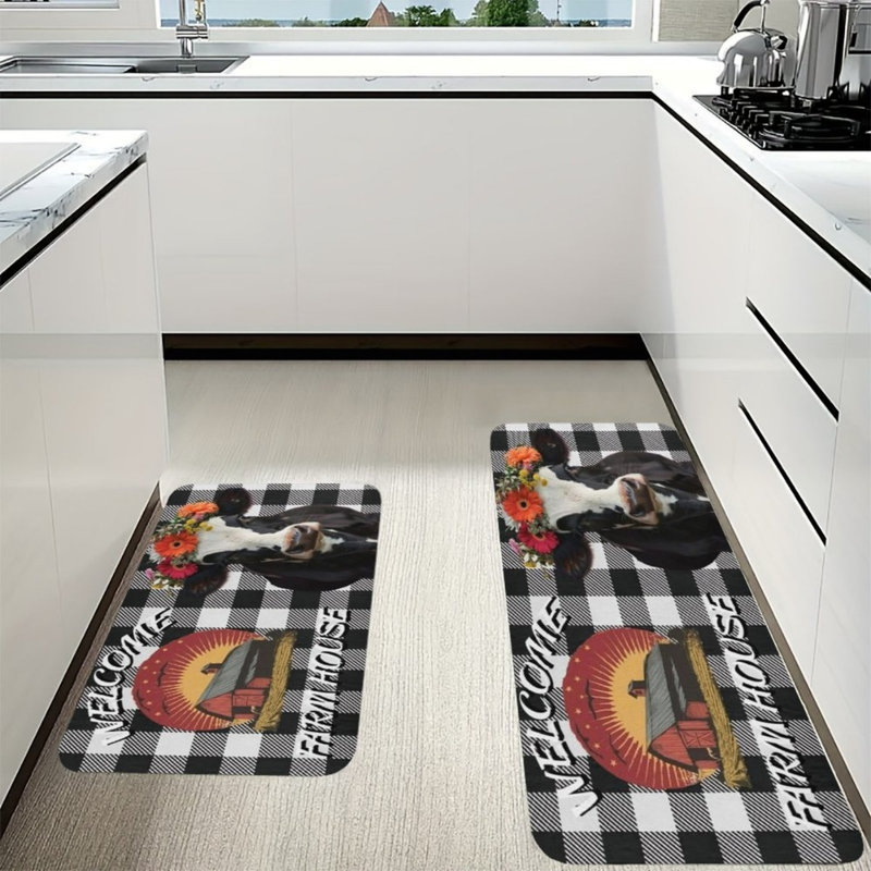 Tapis de cuisine Farmhouse Cow