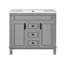 Meuble-lavabo simple 36 po avec comptoir en céramique Dashayla-1134269600