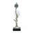 Aluminum Candle Holder With Marble Stand, 8X5x15"-125784108