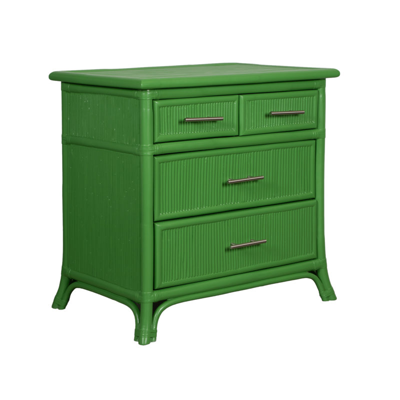 4 - Drawer Nightstand, Bright Green