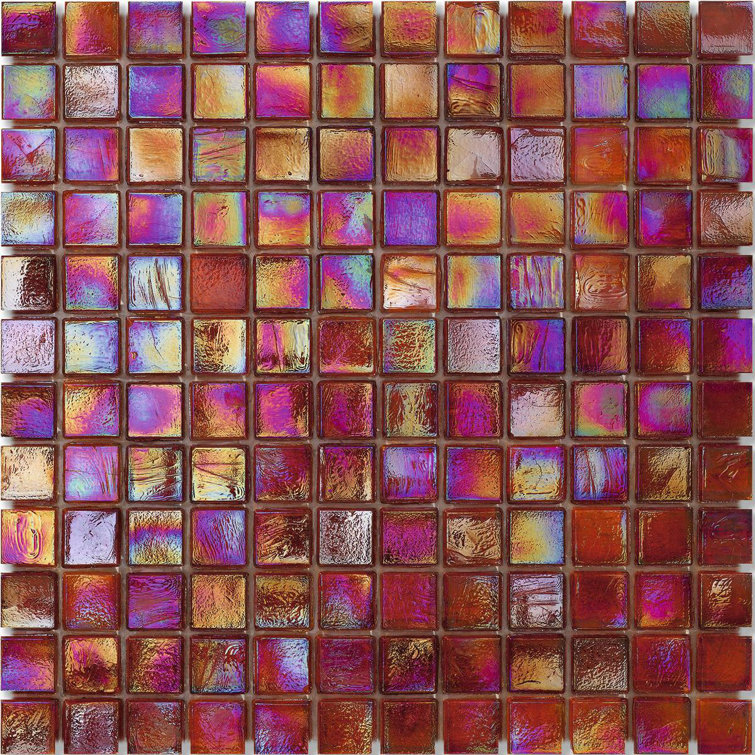 Wool 7/8" x 7/8" Cubes Glass Mosaic