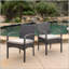 Chaise de salle à manger en osier KD PE [ensemble de 2 pièces]-685370015-685370014
