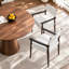 Ensemble de 2 fauteuils de salle à manger rembourrés en bois massif-2048466529