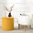 Brynnen 18'' Wide Modern Round Upholstered Ottoman-1871497070
