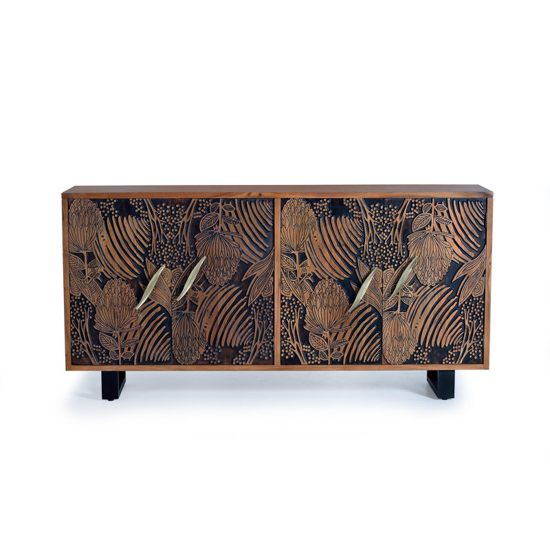 Estelline 190cm Solid Wood Sideboard