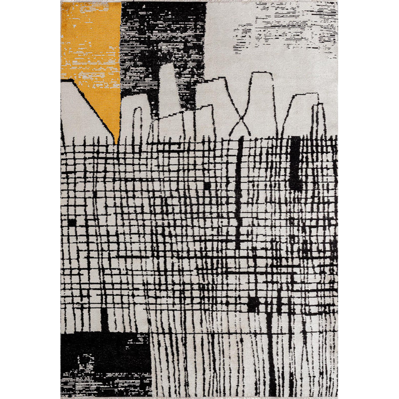 Rapture Abstract Area Rug, Rectangle 9'10" x 14'