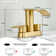 4 in. Centerset Double Handle Waterfall Spout Bathroom Sink Faucet with Pop-up Drain (2 Pack)