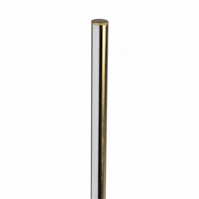 Lampe de table DEL Dimond noire avec interrupteur marche / arrêt, base ronde en métal