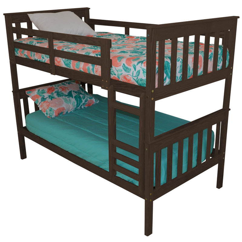 Oakledge Kids Twin Bunk Bed, Rich Tobacco Stain